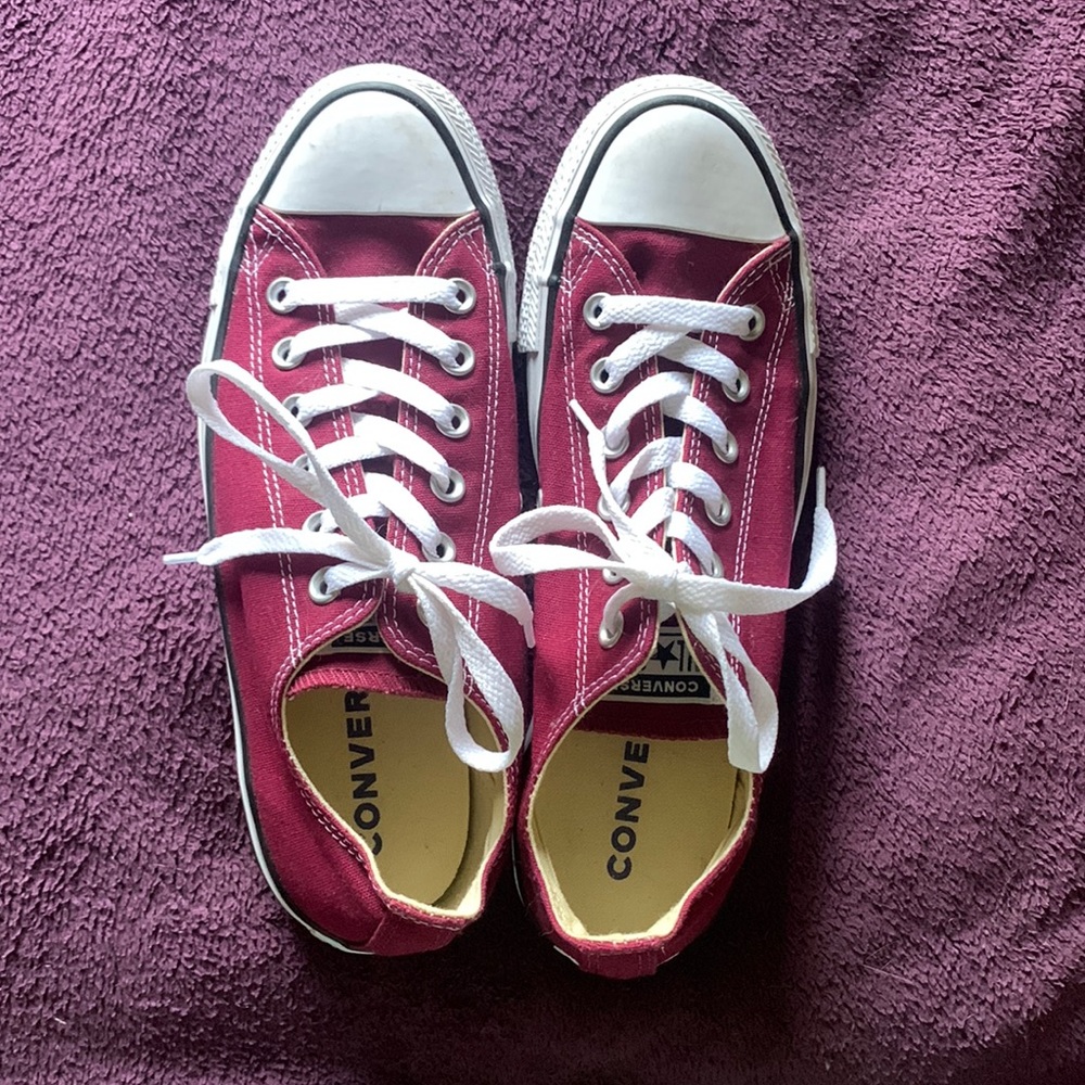 Burgundy Converse
